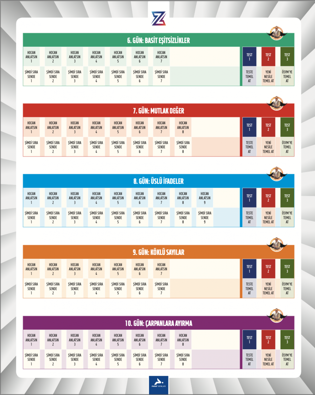 10 Günde Matematik Temel Atma Garanti - Bıyıklımatematik - PARAF Z TAKIMI